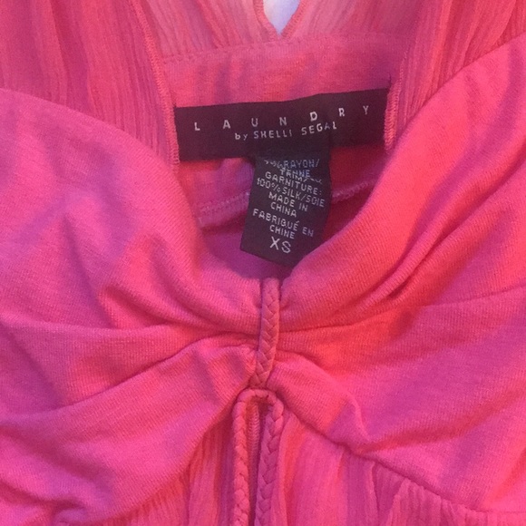 Laundry by Shelli Segal pink silk top - Picture 4 of 8